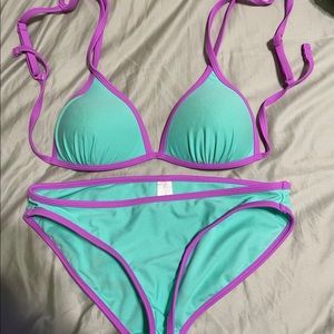 Blue and Purple Size Medium Bikini